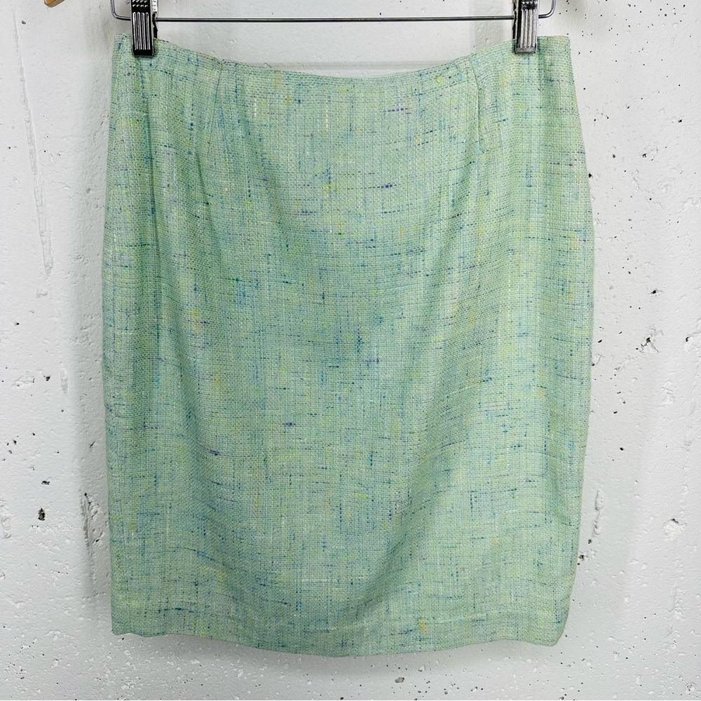 Cynthia Steffe Women’s size 8 Spearmint Tweed Pencil Skirt NEW